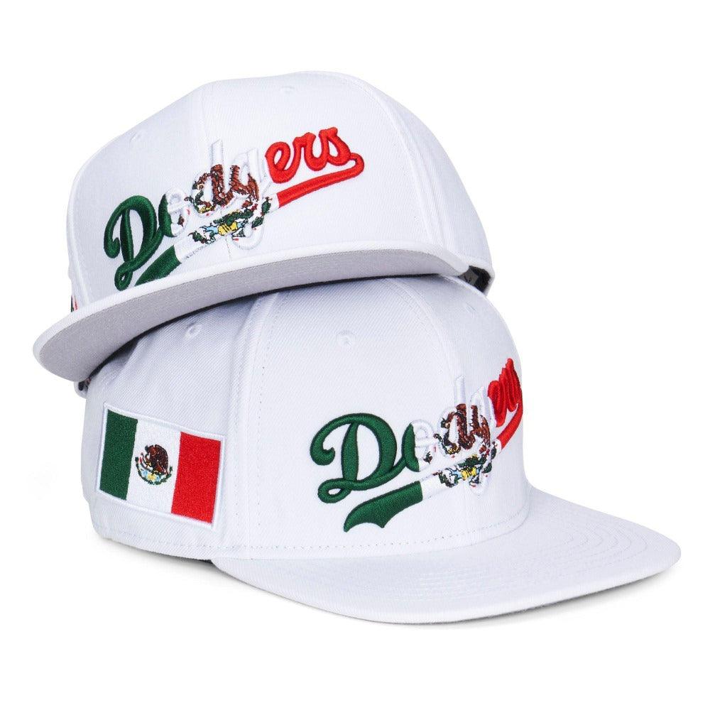 Los Angeles Dodgers Mexico Flag SnapBack Hat Pro-Standard Black