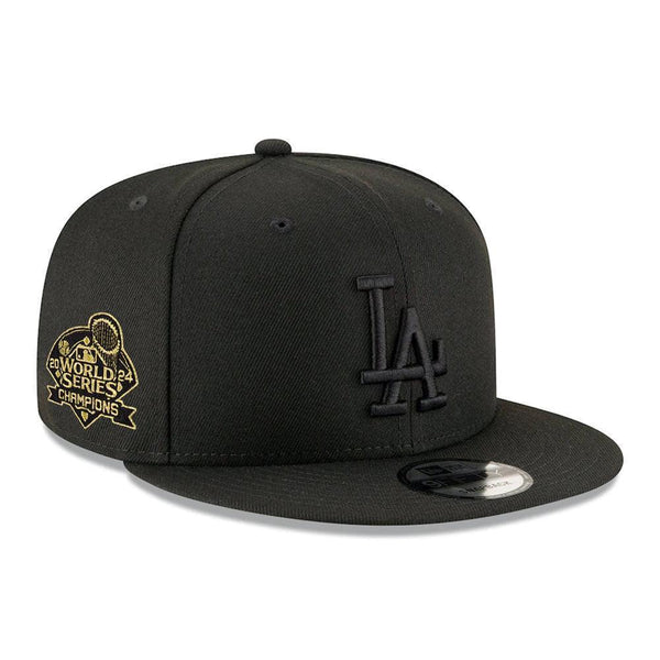 Los Angeles Dodgers New Era 2024 World Series Side Patch 9FIFTY Snapback Hat - Black