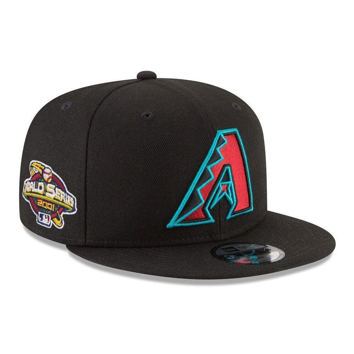 Arizona Diamondbacks New Era 2001 World Series Side Patch 9FIFTY Snapback Hat - Black - Triple Play Caps