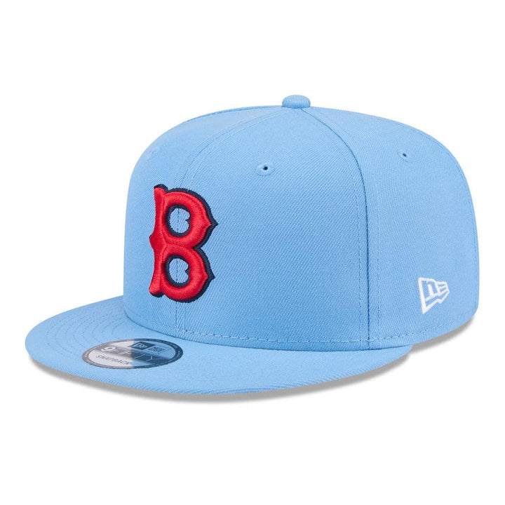 Boston Red Sox New Era Sky Blue Cooperstown 9FIFTY Snapback Hat - Sky Blue - Triple Play Caps