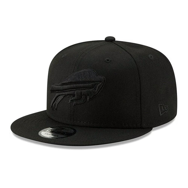 Buffalo Bills New Era Black on Black 9FIFTY Snapback Hat - Black - Triple Play Caps