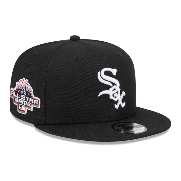 Chicago White Sox New Era 2003 All Star Game Side Patch 9FIFTY Snapback Hat - Black - Triple Play Caps