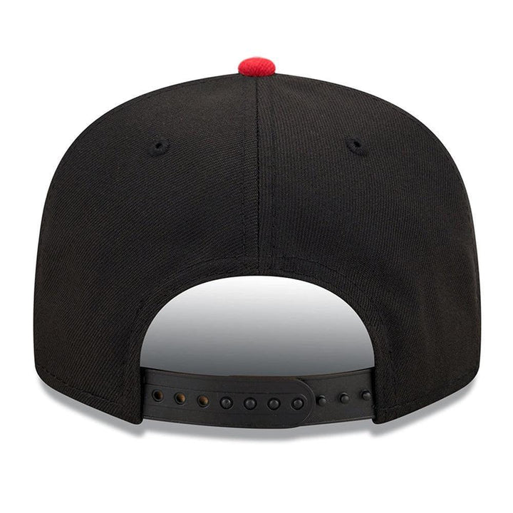 Cincinnati Reds New Era Team Color 9FIFTY Snapback Hat - Black/Red - Triple Play Caps