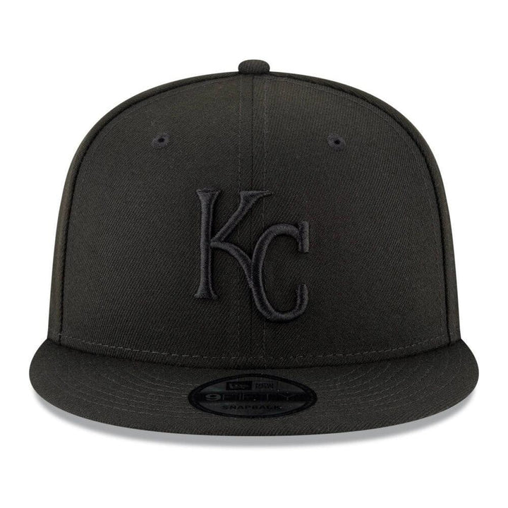 Kansas City Royals New Era Black on Black 9FIFTY Snapback Hat - Triple Play Caps