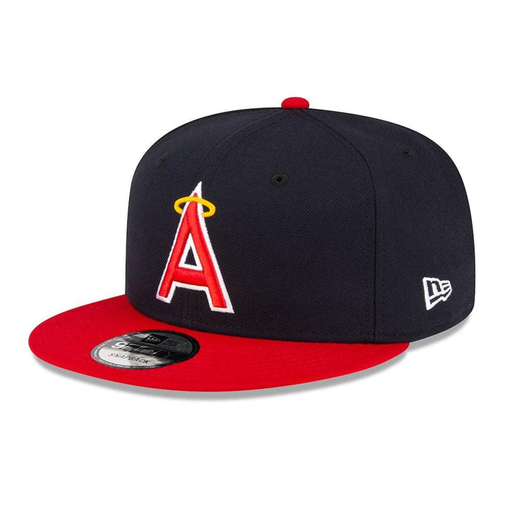 Los Angeles Angels New Era Team Color 9FIFTY Snapback Hat - Navy/Red - Triple Play Caps