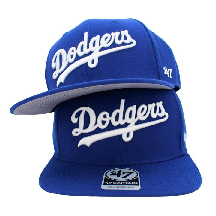 Los Angeles Dodgers 47 Brand Script No Shot '47 Captain - Royal - Triple Play Caps