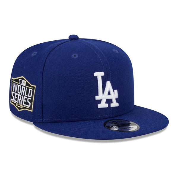 Los Angeles Dodgers New Era 2020 World Series Side Patch 9FIFTY Snapback Hat - Royal - Triple Play Caps