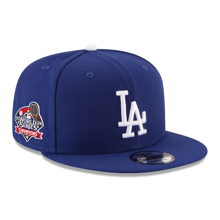 Los Angeles Dodgers New Era 2024 World Series Side Patch 9FIFTY Snapback Hat - Royal - Triple Play Caps