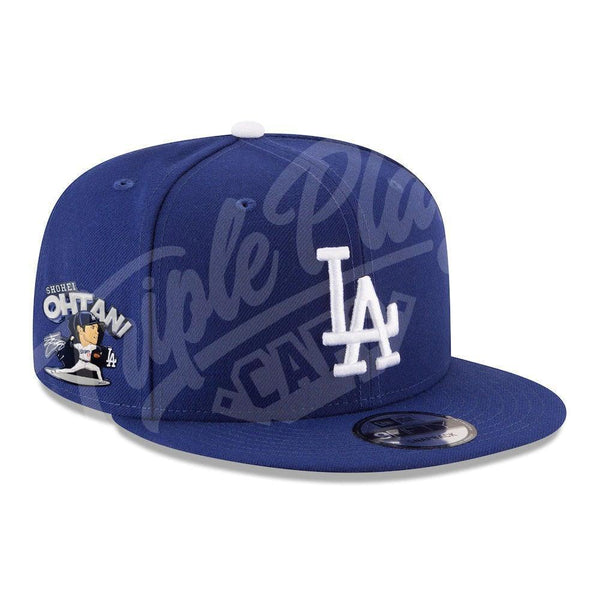 Los Angeles Dodgers New Era Shohei Ohtani Pitching Side Patch 9FIFTY Snapback Hat - Royal - Triple Play Caps