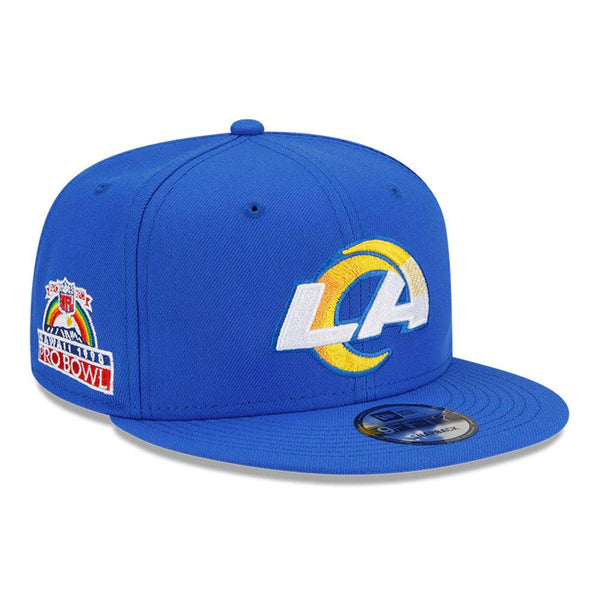 Los Angeles Rams New Era 1990 Pro Bowl Side Patch 9FIFTY Snapback Hat -Royal - Triple Play Caps