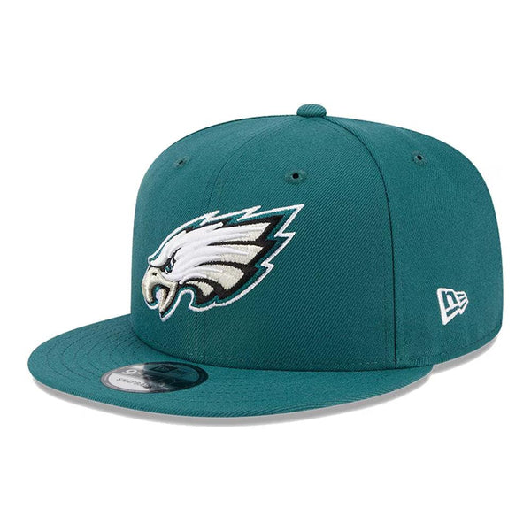 Philadelphia Eagles New Era Basic 9FIFTY Snapback Hat - Green - Triple Play Caps