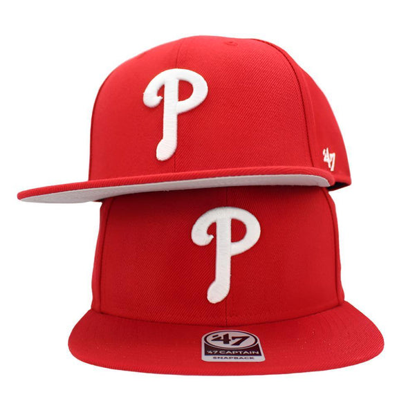 Philadelphia Phillies 47 Brand No Shot '47 Captain - Red - Triple Play Caps