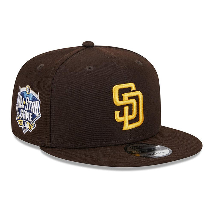 San Diego Padres New Era 2016 All Star Game Side Patch 9FIFTY Snapback Hat - Brown - Triple Play Caps