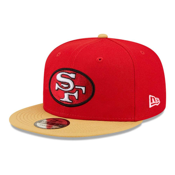 San Francisco 49ers New Era 2-Tone Basic 9FIFTY Snapback Hat - Scarlet/Gold - Triple Play Caps