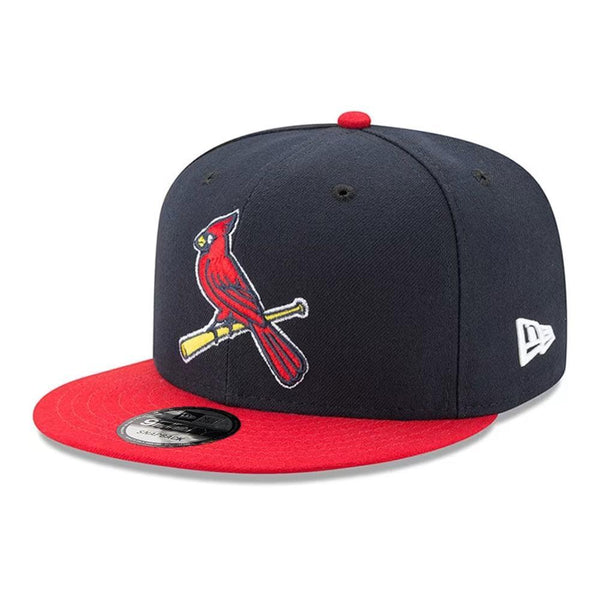 St. Louis Cardinals New Era Team Color 9FIFTY Snapback Hat - Navy/Red - Triple Play Caps