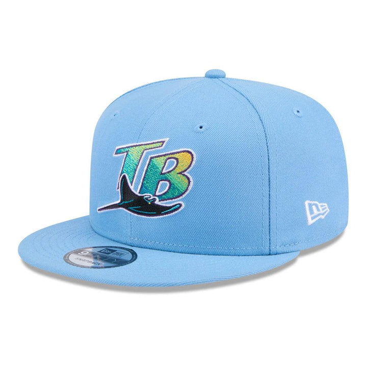 Tampa Bay Rays New Era Sky Blue Cooperstown 9FIFTY Snapback Hat - Sky Blue - Triple Play Caps