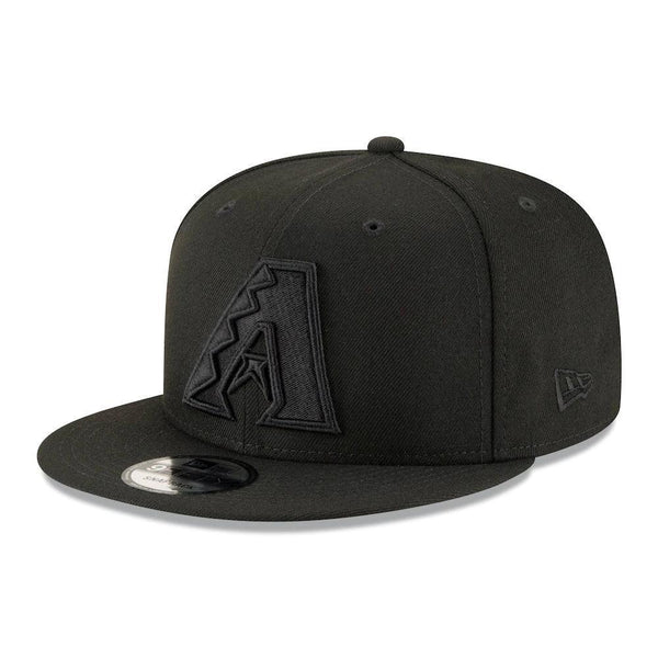 Arizona Diamondbacks New Era Black on Black 9FIFTY Snapback Hat - Black - Triple Play Caps