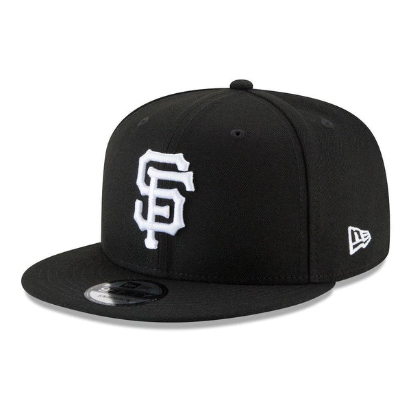 San Francisco Giants New Era Black & White 9FIFTY Snapback Hat - Black - Triple Play Caps