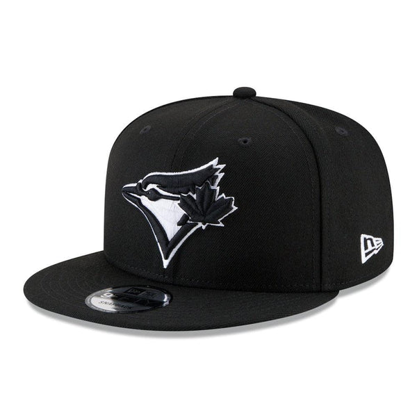 Toronto Blue Jays New Era Black & White 9FIFTY Snapback Hat - Black - Triple Play Caps